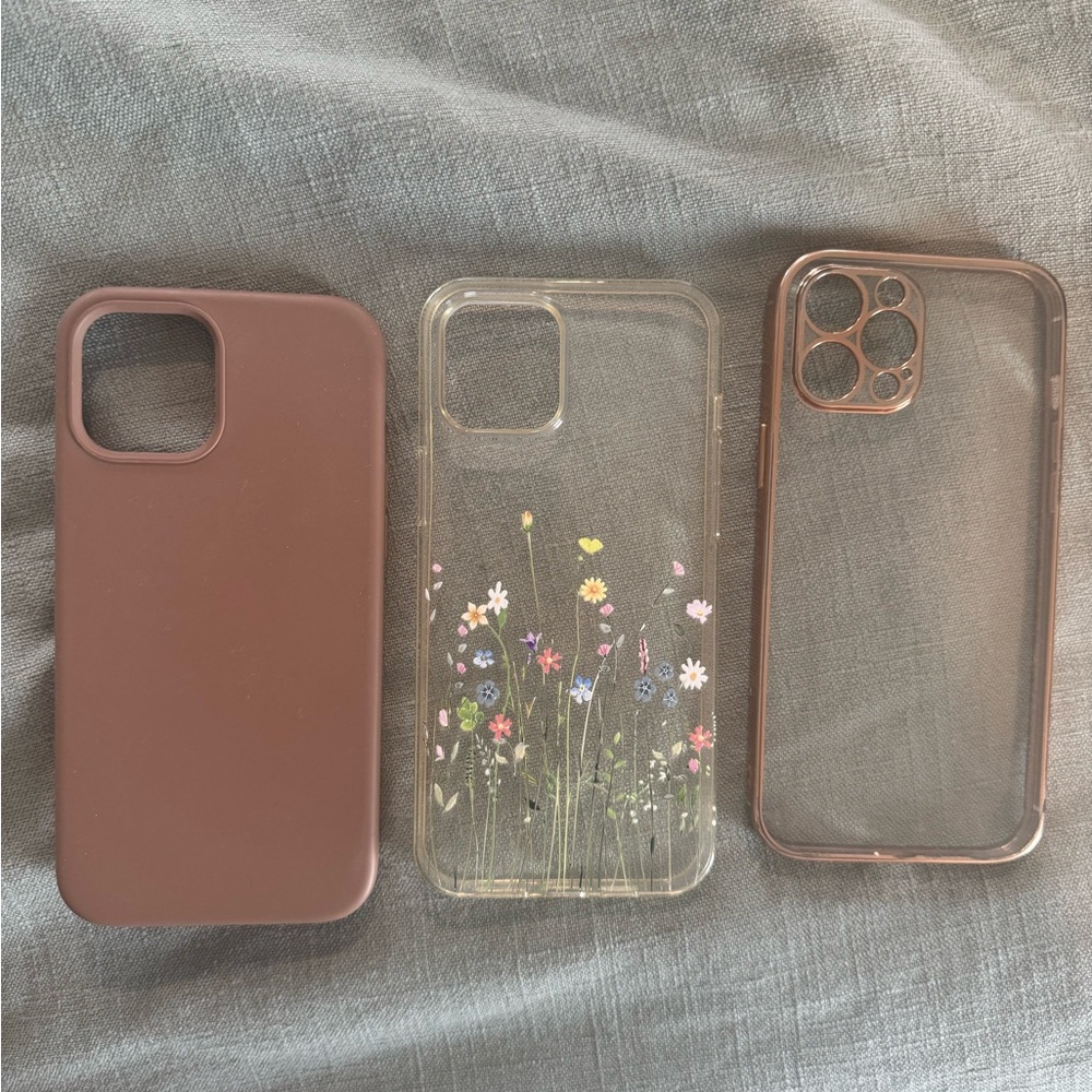 Floral and Brown Phone Case Set